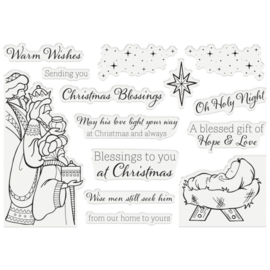 GEM-STD-CHBLE  Gemini Christmas Blessings Photo Frame Stamp & Dies