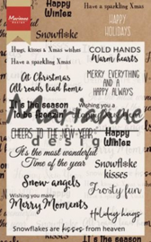 CS1009 Marianne Design Clear Stamp Happy Holidays