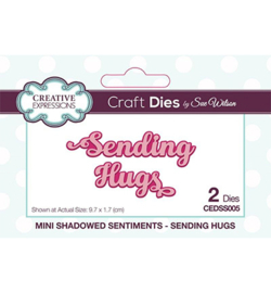 CEDSS005 Mini Shadowed Sentiments Sending Hugs