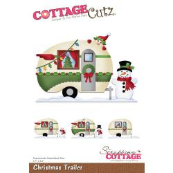 085795 CottageCutz Dies Christmas Trailer 2.2" To 3.7"