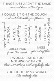 CS-688 My Favorite Things Couch Potato Clear Stamps