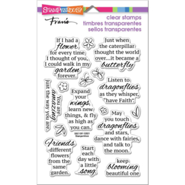 654032 Stampendous Perfectly Clear Stamps Winged Wishes