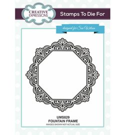 UMS829 Creative Expressions To Die For Stamp Fountain Frame