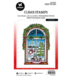 BL-ES-STAMP486 - Snowy day By Laurens nr.486