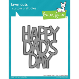 LF2885 Lawn Cuts Custom Craft Die Giant Happy Dad's Day