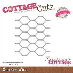 519968 Cottagecutz Elites Die Chicken Wire 3.4"X3"