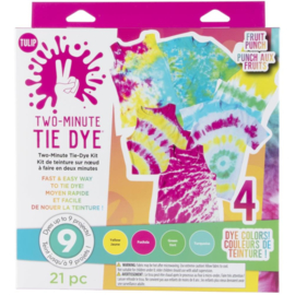 655319 Tulip Two-Minute Tie-Dye Color Kit Fruit Punch 4/Pkg