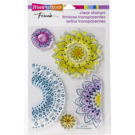615367 Stampendous Perfectly Clear Stamps Floral Circles