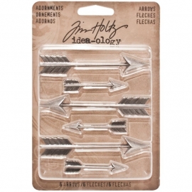 321230 TH93127  Idea-Ology Metal Adornments  Arrows 1.5" & 3"/3 Each