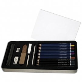 386419 Deluxe Sketching Art Set W/Tin