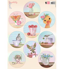 EWK1299 Marianne Design Sensibility Summer Circles 7 cm
