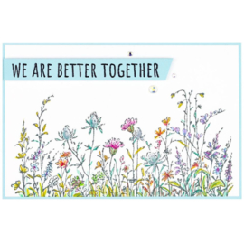 STP029 Spellbinders Clear Acrylic Stamps Field Of Flowers