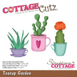 466605 CottageCutz Die Teacup Garden 1" To 2.3"