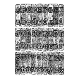 664760 Sizzix 3-D Texture Fades Embossing Folder - Typewriter  Tim Holtz