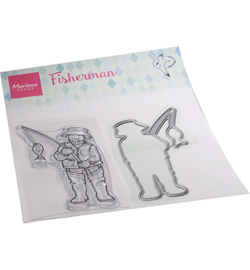 HT1663 Marianne Design Clear stamp Hetty's Fisherman