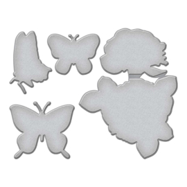 S5-555 Butterfly Kisses Etched Dies