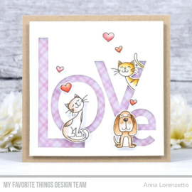 CS-636 My Favorite Things Begging to See You Soon Clear Stamps