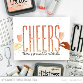 CS-741 MFT How to Say Cheers Clear Stamps