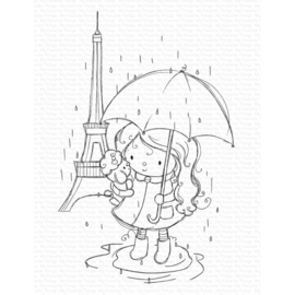 RAM009 My Favorite Things Clear Stamps Rainy Day Friends 4"X6"