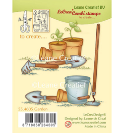 55.4605 Leane Creatief Clear Stamp Garden