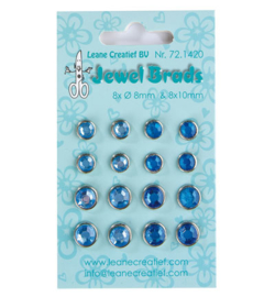 721420 Leane Creatief Jewel Brads Darkblue / light blue