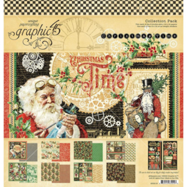 637030 Graphic 45 Collection Pack Christmas Time 12"X12"