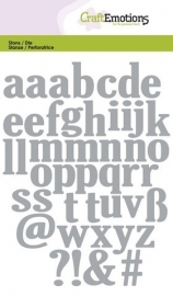 115633/0502 CraftEmotions Die alfabet kleine letters Card 10,5x14,8cm
