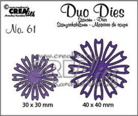 CLDD61 Crealies Duo Dies no. 61 open Bloemen