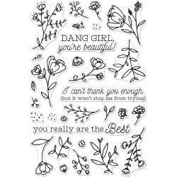 252075 Hero Arts Clear Stamps You're Beautiful! 4"X6"