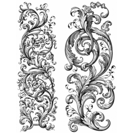 CMS400 Tim Holtz Cling Stamps Baroque 7"X8.5"