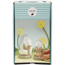 52188 Creativ Company Stolpen met decoratie, 12+15,5 cm, 2stuk