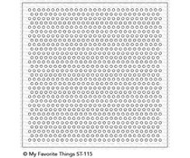 ST-115 My Favorite Things Mini Staggered Circles Stencil