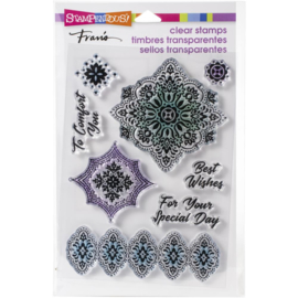 615369 Stampendous Perfectly Clear Stamps Floral Diamonds