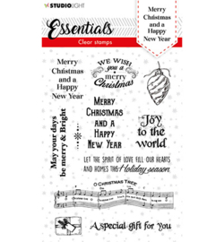 SL-ES-STAMP86 StudioLight Clear stamp Christmas Merry Christmas ENG Essentials nr.86