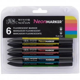 448184 Winsor Newton Promarker Sets Neon 6/Pkg