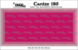 CLCZ185 Crealies Cardzz Slimline E Stippenlijn