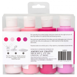 348501 American Crafts Color Pour pouring paint kit berry