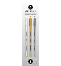 SL-ES-GP01 StudioLight  Gel Pens White, Gold and silver Essentials nr.1