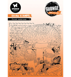 SL-GR-STAMP453 StudioLight Forrest Mushrooms Grunge collection nr.453