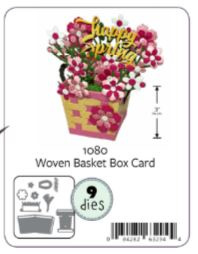 KBR1080 Karen Burniston Dies Woven Basket Box Card