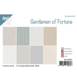 6011/0661 Joy!Crafts  Papier Set A4 Gentlemen of Fortune