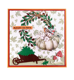 SL-BF-CD58 StudioLight Cutting Die Wreath of leaves Beauty of Fall nr.58