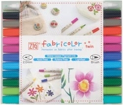 471036 Zig Fabricolor Twin Tip Marker