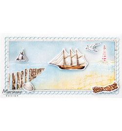 TC0912 Marianne Design Tiny's Border - Beach poles