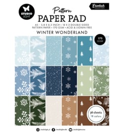 SL-ES-PPP343 StudioLight SL Pattern Paper Pad Winter wonderland Essentials nr.343