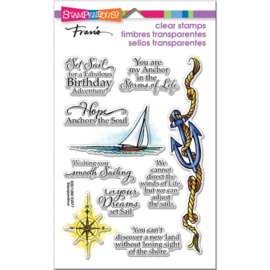 375746 Stampendous Perfectly Clear Stamps Nautical Anchor 7.25"X4.625"