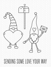 CS-641  My Favorite Things Love to My Gnomies Clear Stamps