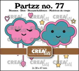 CLPartzz77 Crealies Partzz Vrolijke wolkjes