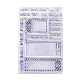 CS176 Elizabeth Crafts Clear Stamps Sidekick Essentials 1