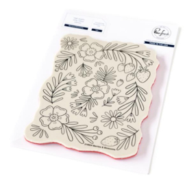 219924 Pinkfresh Studio Cling Rubber Background Stamp 4.25"X5.5"